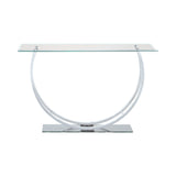 Alfie Chrome U Shaped Sofa Table - Ornate Home