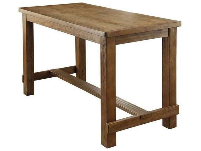 Sania Rustic Oak Bar Table - Ornate Home