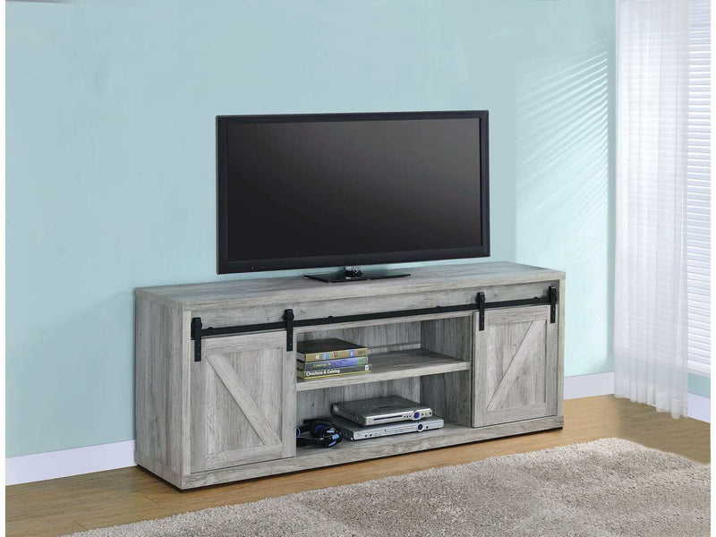 Irra Grey Driftwood 71" Tv Console - Ornate Home