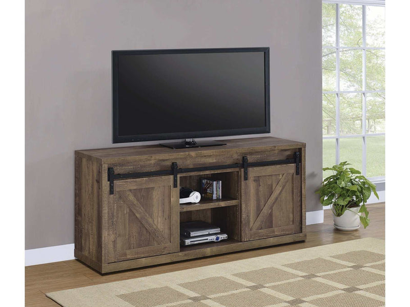 Irra Rustic Oak 59" Tv Console - Ornate Home