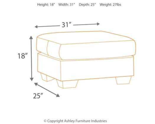 Darcy Ottoman - Ornate Home