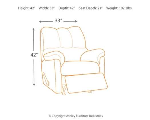 Darcy Rocker Recliner - Ornate Home