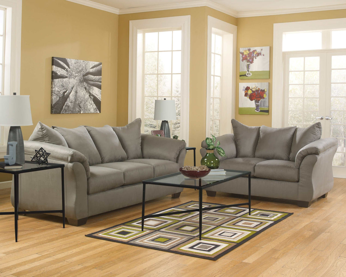 Darcy Stationary Sofa & Loveseat 2pc Living Room Set - Ornate Home