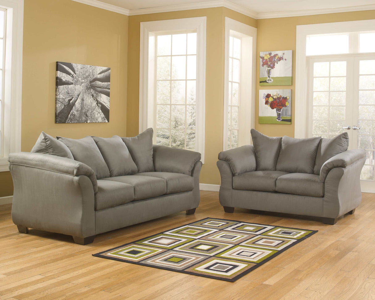 Darcy Stationary Sofa & Loveseat 2pc Living Room Set - Ornate Home