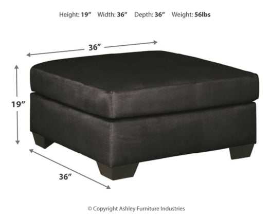 Darcy Oversized Accent Ottoman - Ornate Home