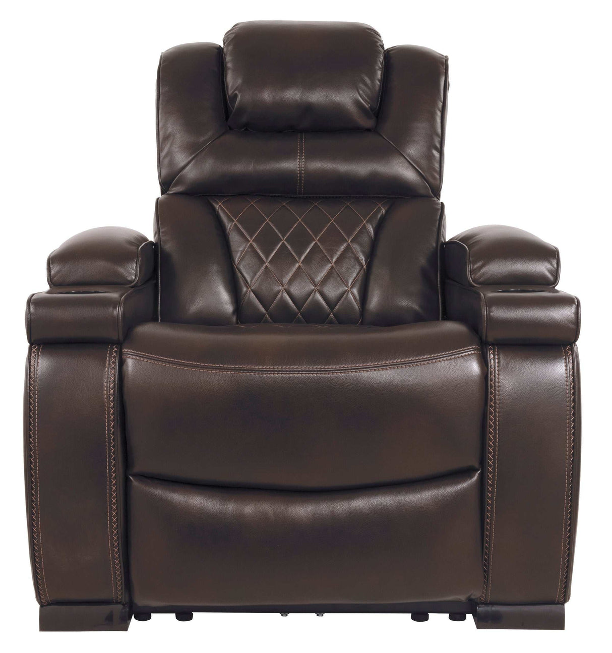 Warnerton Chocolate Power Recliner - Ornate Home