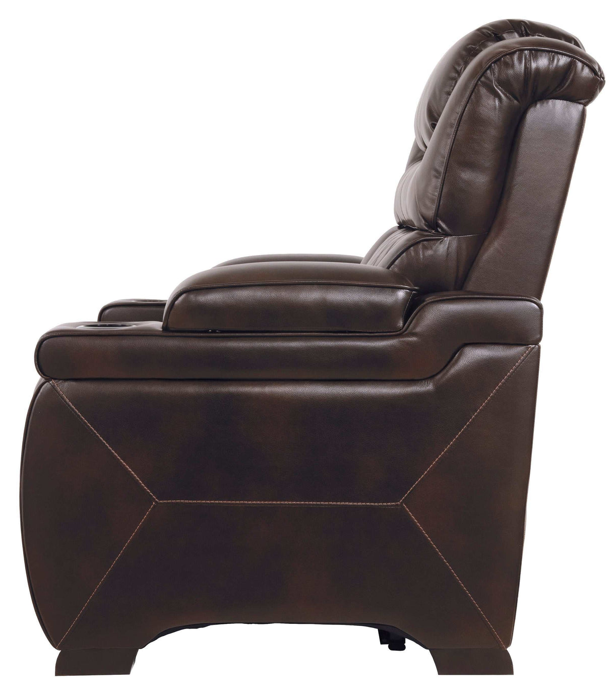 Warnerton Chocolate Power Recliner - Ornate Home