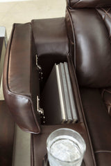 Warnerton Chocolate Power Recliner - Ornate Home