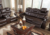 Warnerton Chocolate Power Reclining Sofa & Loveseat / 2pc - Ornate Home