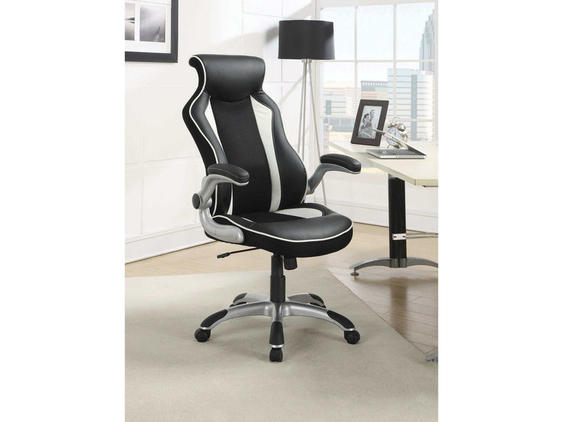 Blos - Black & White - Office Chair - Ornate Home