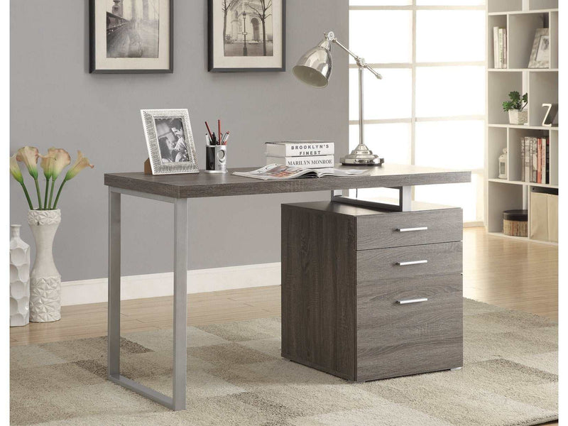 Brennan -  Weathered Grey - Writing Desk - Ornate Home
