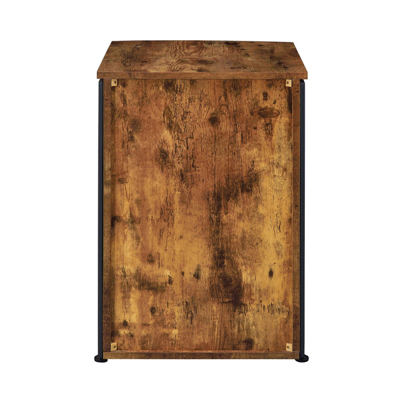 Estrella Antique Nutmeg & Gunmetal File Cabinet - Ornate Home