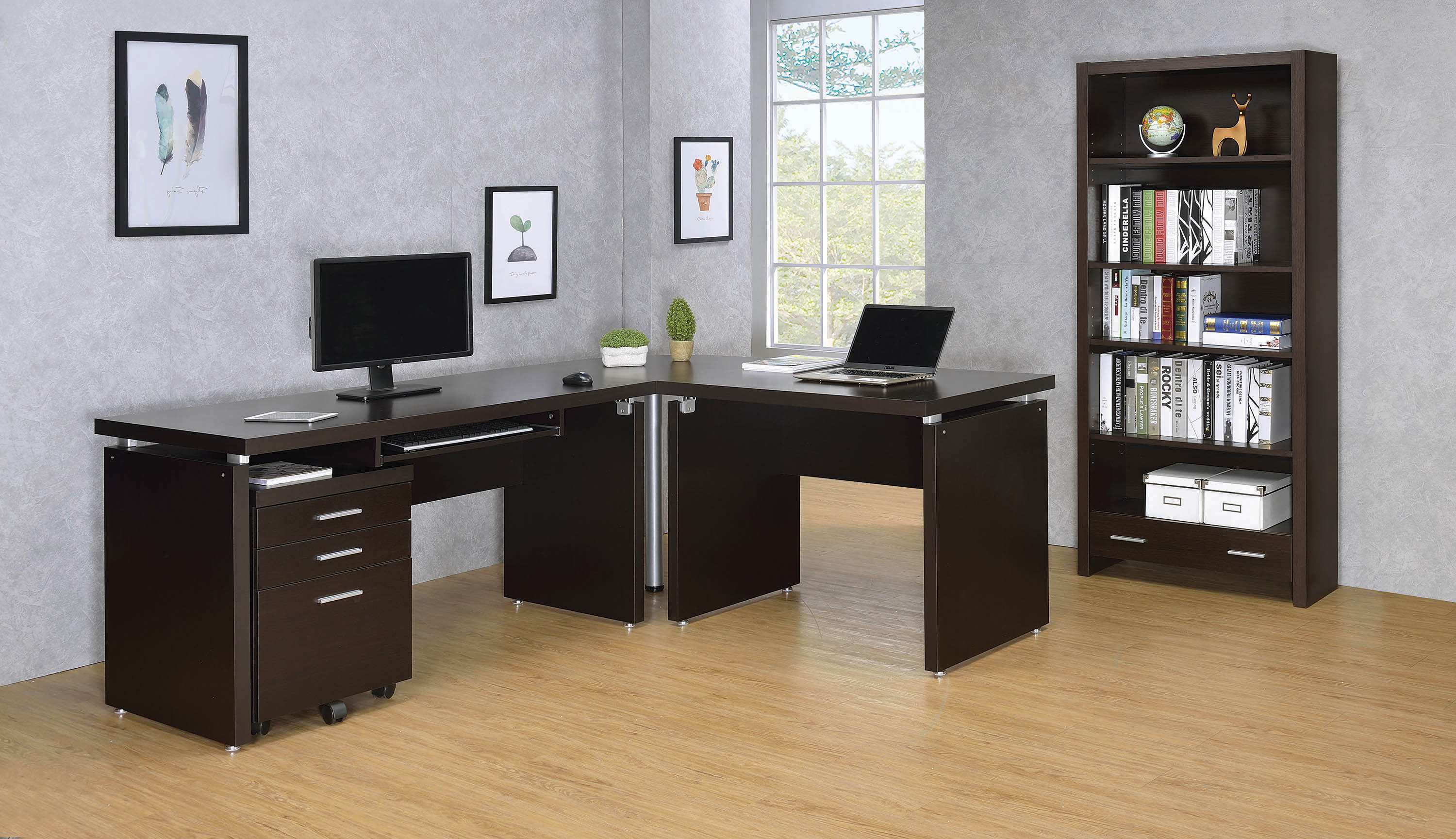 Skylar Cappuccino Extension Desk - Ornate Home