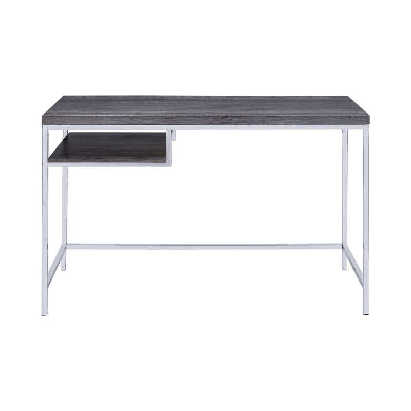 Kravitz - Weathered Grey & Chrome - Writing Desk - Ornate Home