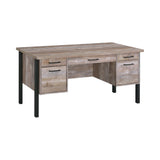 Samson Weathered Oak Office Desk - Ornate Home