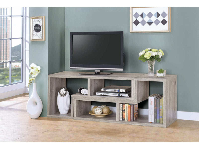 Velma Grey Driftwood Convertable Bookcase & TV Console