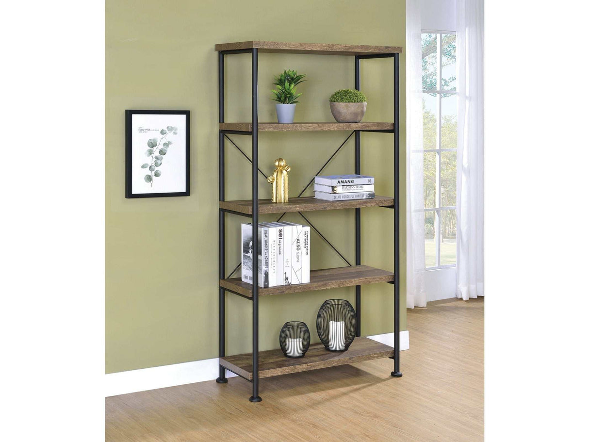 Analiese Rustic Oak Bookcase - Ornate Home