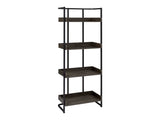 Ember Dark Oak And Sandy Black Bookcase - Ornate Home