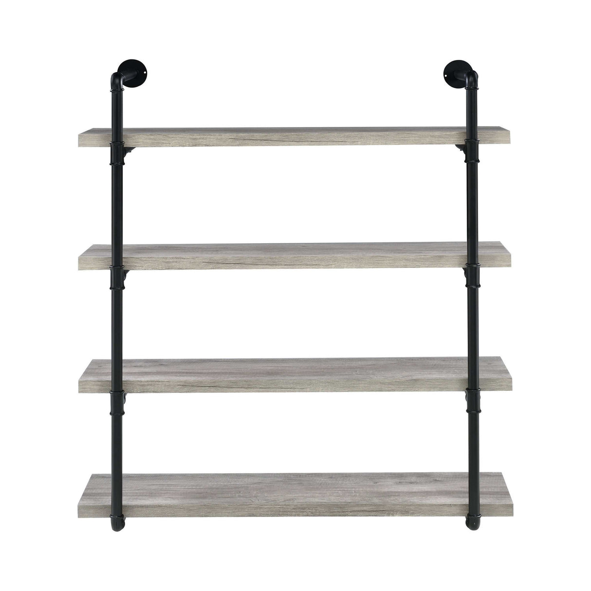 Elmcrest Black & Grey Driftwood 40" Wall Shelf - Ornate Home