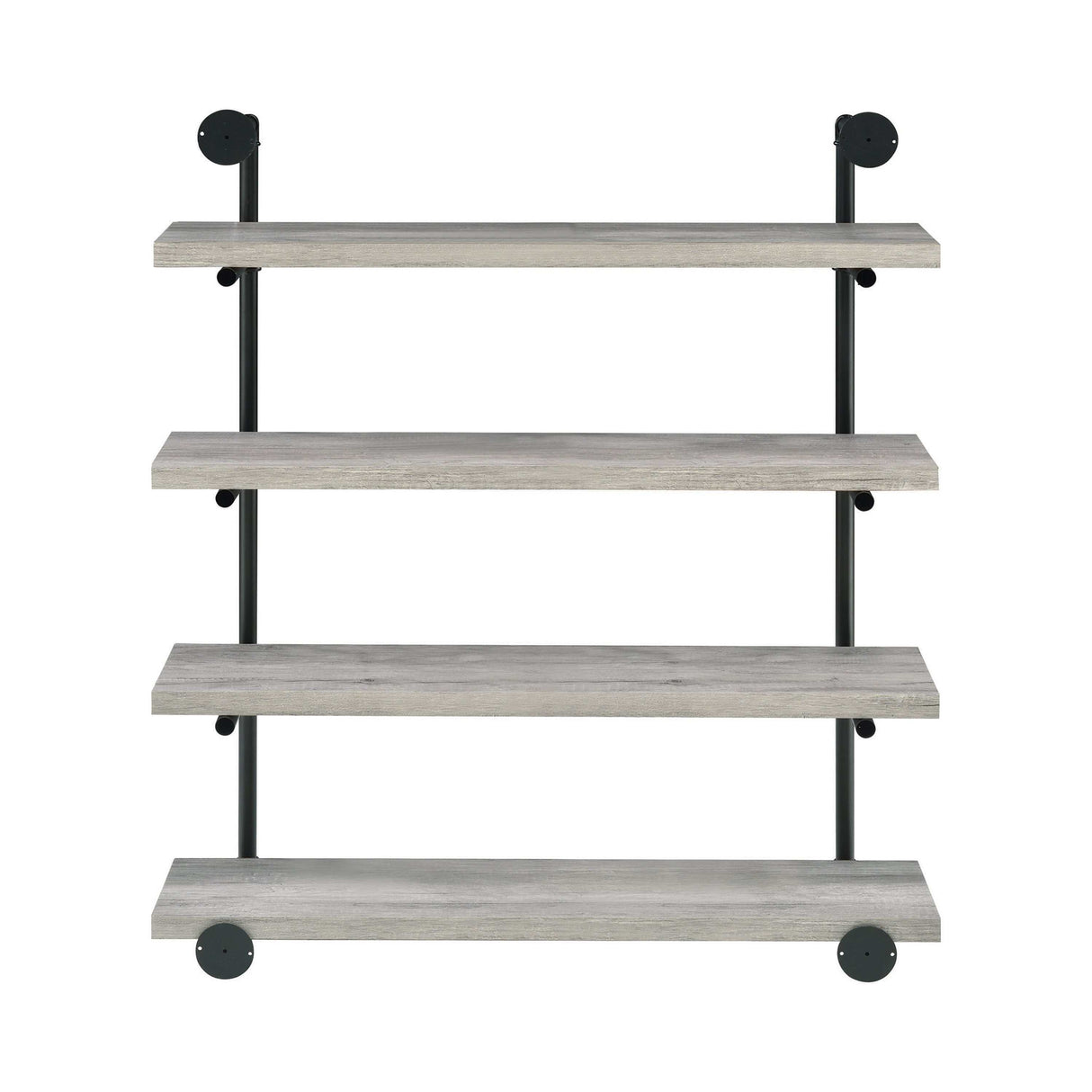 Elmcrest Black & Grey Driftwood 40" Wall Shelf - Ornate Home