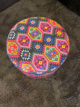 BOGO! Small Multi Color Accent Pouf - Ornate Home