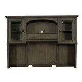 Hartshill Burnished Oak Credenza w/ Hutch - Ornate Home