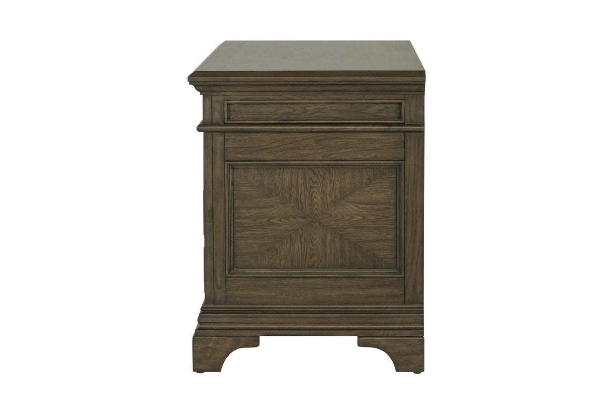 Hartshill Burnished Oak File Cabinet - Ornate Home