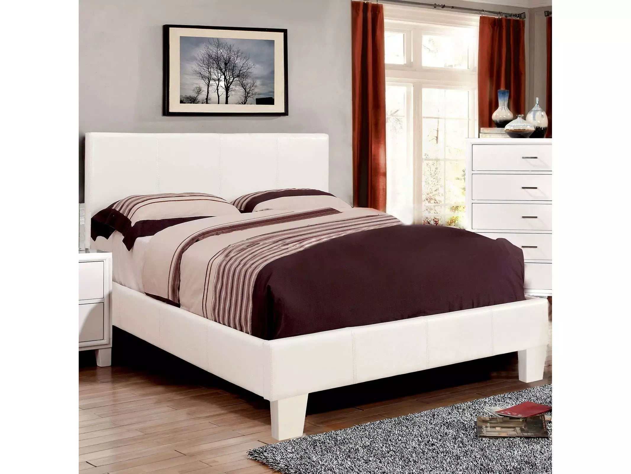 Winn Park White Queen Platform Bed - Ornate Home