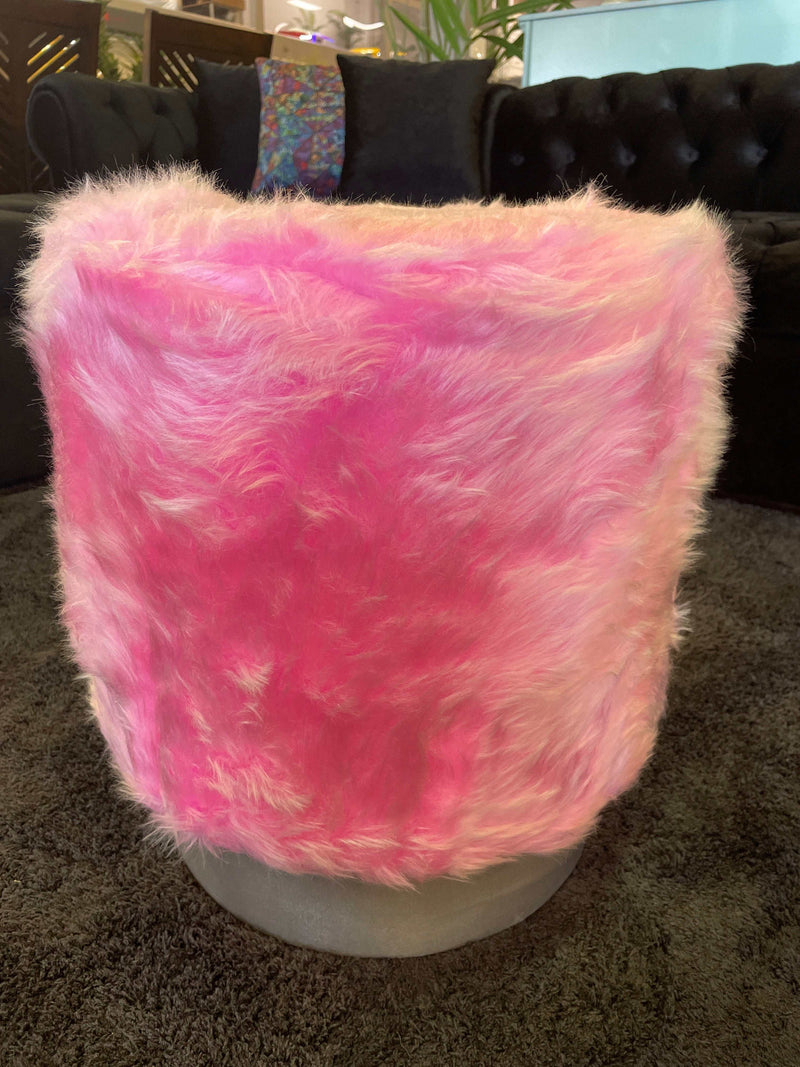 Small Accent Pouf Pink - Ornate Home