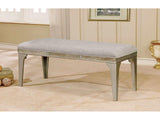 Diocles Silver & Gray Bench - Ornate Home