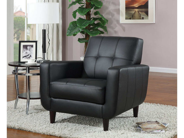 Adyan Black Accent Chair - Ornate Home