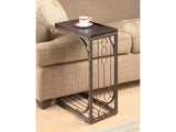 Alyssa Brown & Burnished Copper Snack Table - Ornate Home