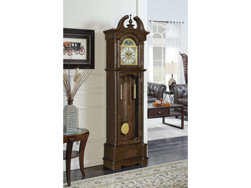 Cedric Golden Brown Grandfather Clock