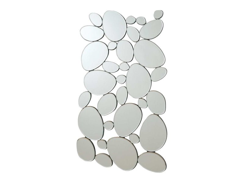 Topher Silver Pebble Shaped Decorative Mirror - Ornate Home
