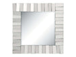 Tanwen Silver Square Wall Mirror w/ Layered Panel - Ornate Home