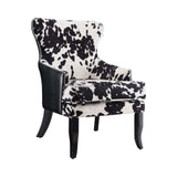 Noyu Black & White Accent Chair - Ornate Home