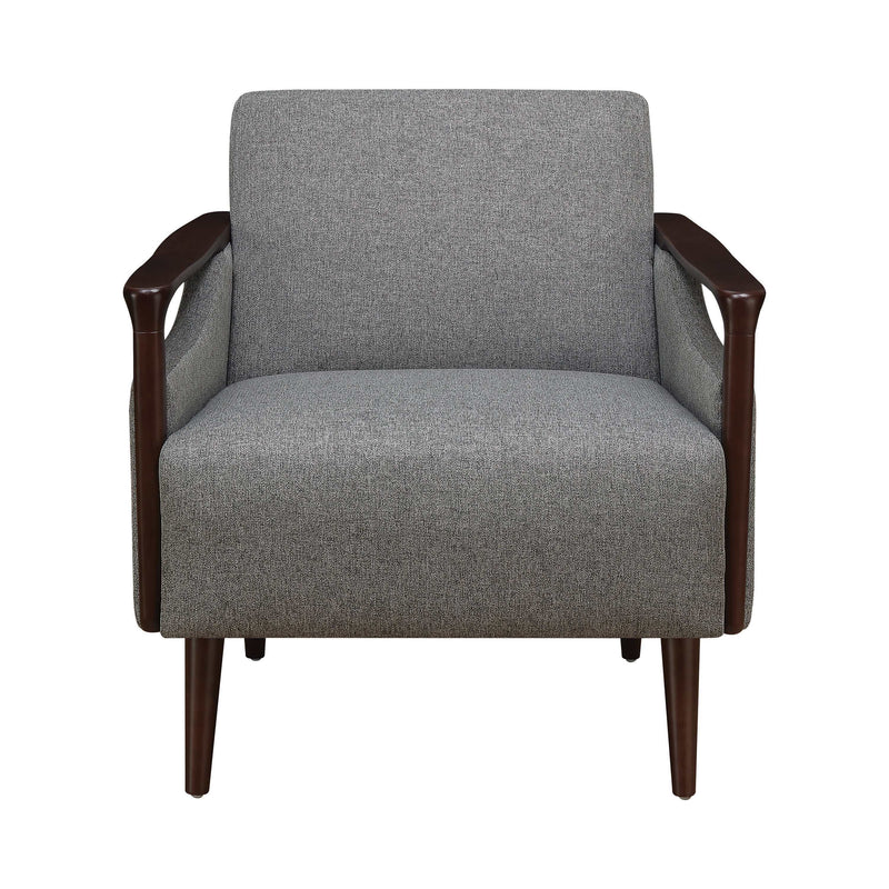 Siana - Grey And Brown - Accent Chair - Ornate Home