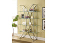 Larson Chrome & Glass Bookcase - Ornate Home