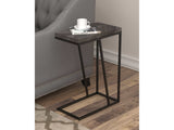 Chevron Rustic Grey Accent Table - Ornate Home