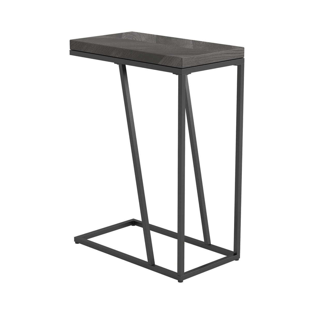 Chevron Rustic Grey Accent Table - Ornate Home