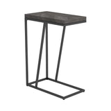 Chevron Rustic Grey Accent Table - Ornate Home