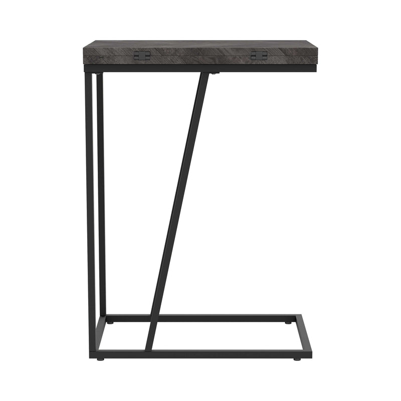 Chevron Grey Expandable Accent Table - Ornate Home