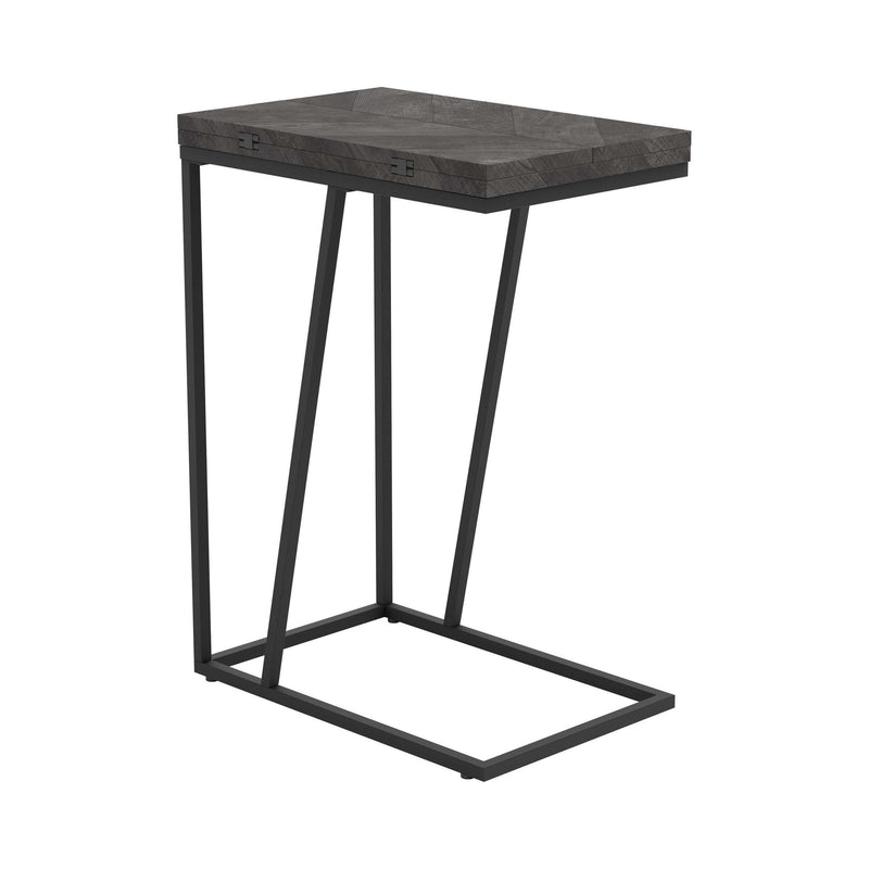 Chevron Grey Expandable Accent Table - Ornate Home