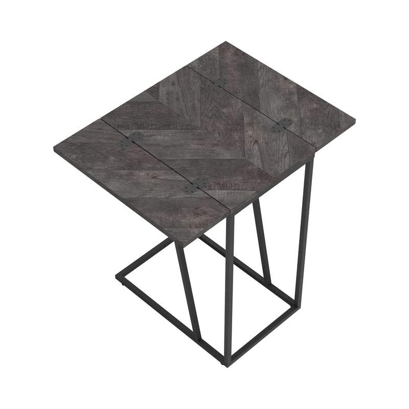 Chevron Grey Expandable Accent Table - Ornate Home