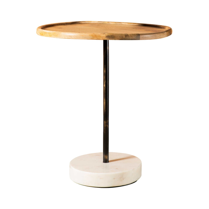 Myrtle Natural & White Accent Table