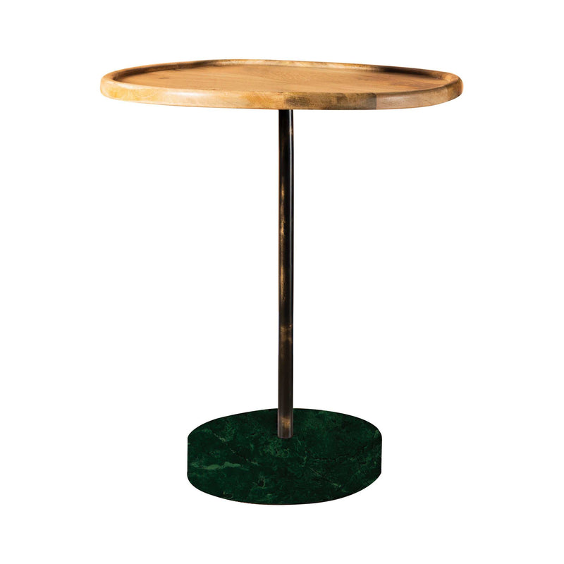 Myrtle Natural & Black Accent Table - Ornate Home