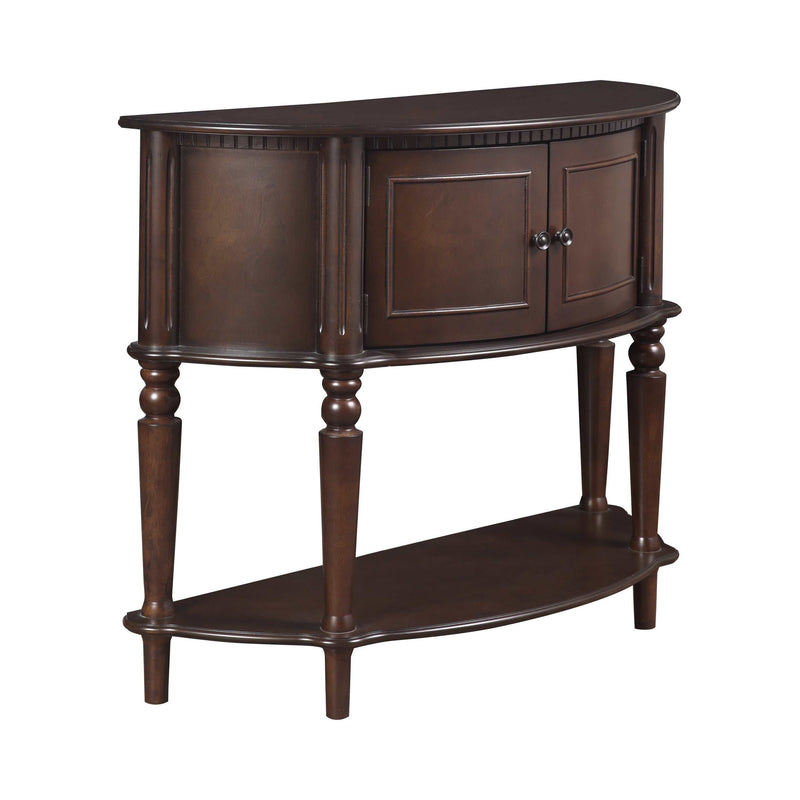 Brenda Brown Console Table w/ Curved Front - Ornate Home