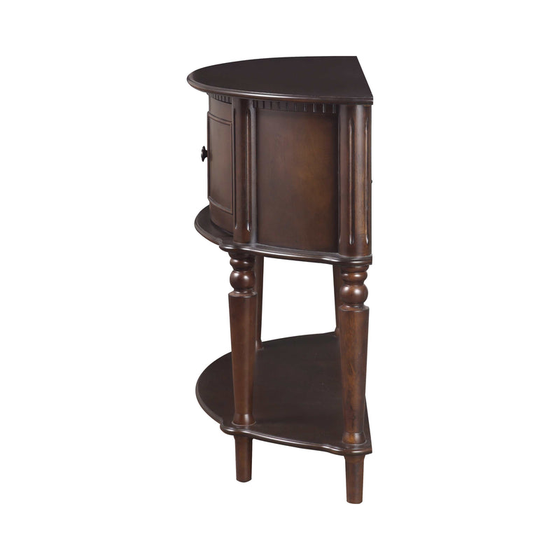 Brenda Brown Console Table w/ Curved Front - Ornate Home