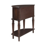 Brenda Brown Console Table w/ Curved Front - Ornate Home