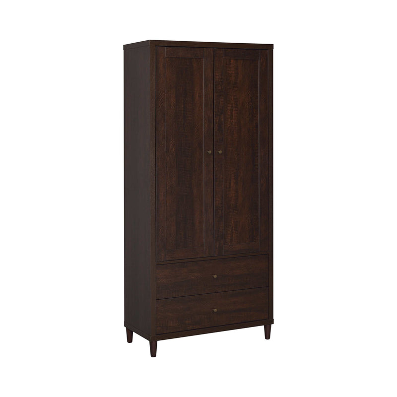Wadeline Rustic Tobacco Tall Accent Cabinet - Ornate Home